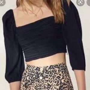 Aritzia Wilfred Lolita Blouse in Black